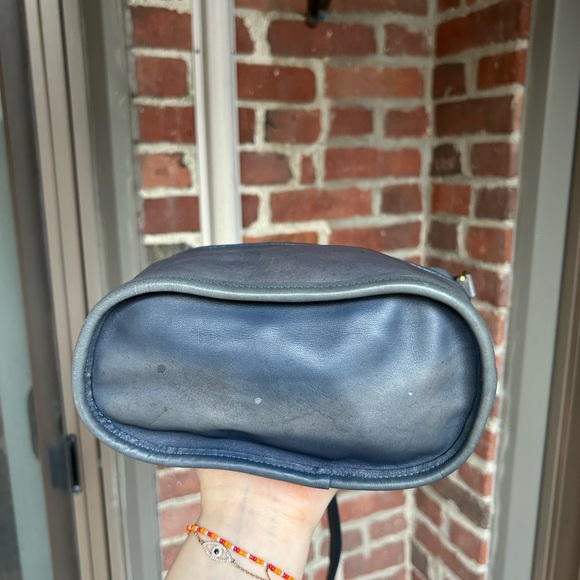 Vintage coach bleeker bucket small style 4153 faded sapphire blue crossbody y2k - Picture 6 of 10